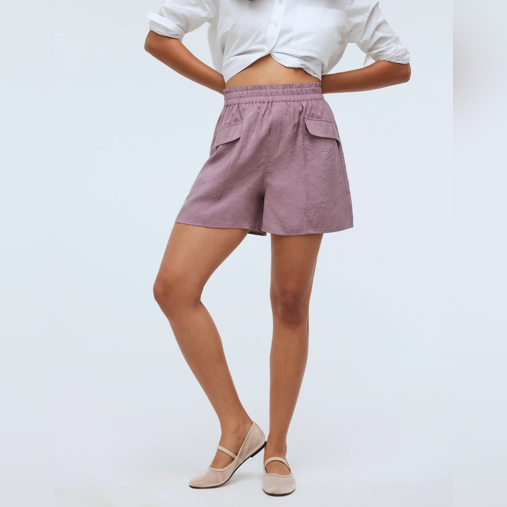 Madewell Pull On Cargo Shorts in Softdrape